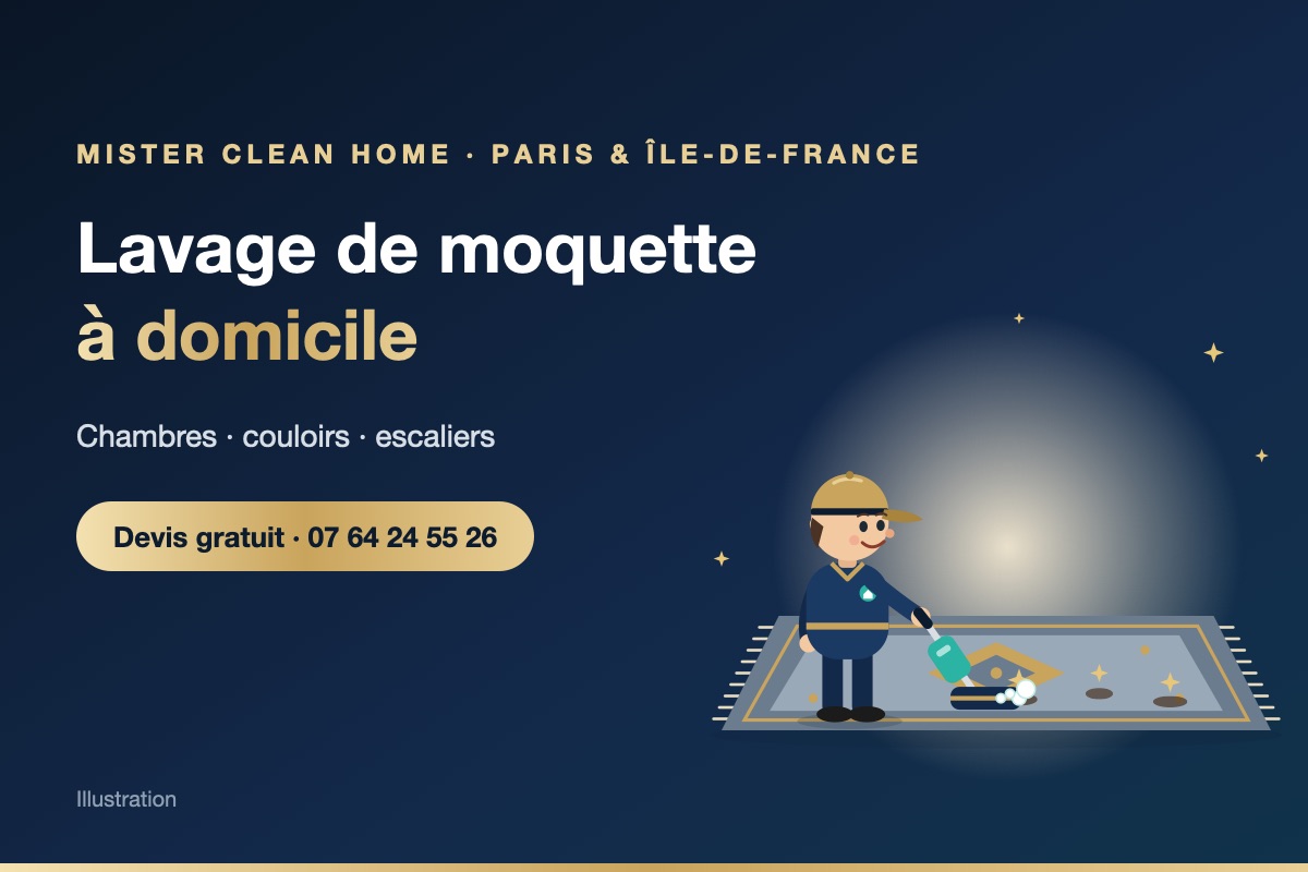 Nettoyage de canapé, tapis et moquette à Mouy (60250) – illustration Mister Clean Home